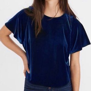 Madewell Velvet Butterfly Top